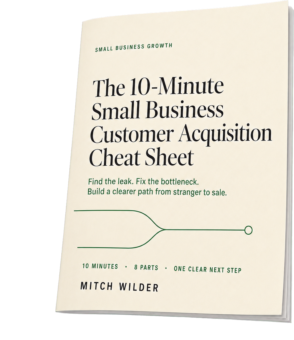 Cover of The 10-Minute Small Business Customer Acquisition Cheat Sheet
